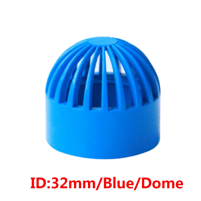 PVC Water Filter Net Cap Pipe Fittings ID 32mm-110mm for Aquarium Fish Tank DIY