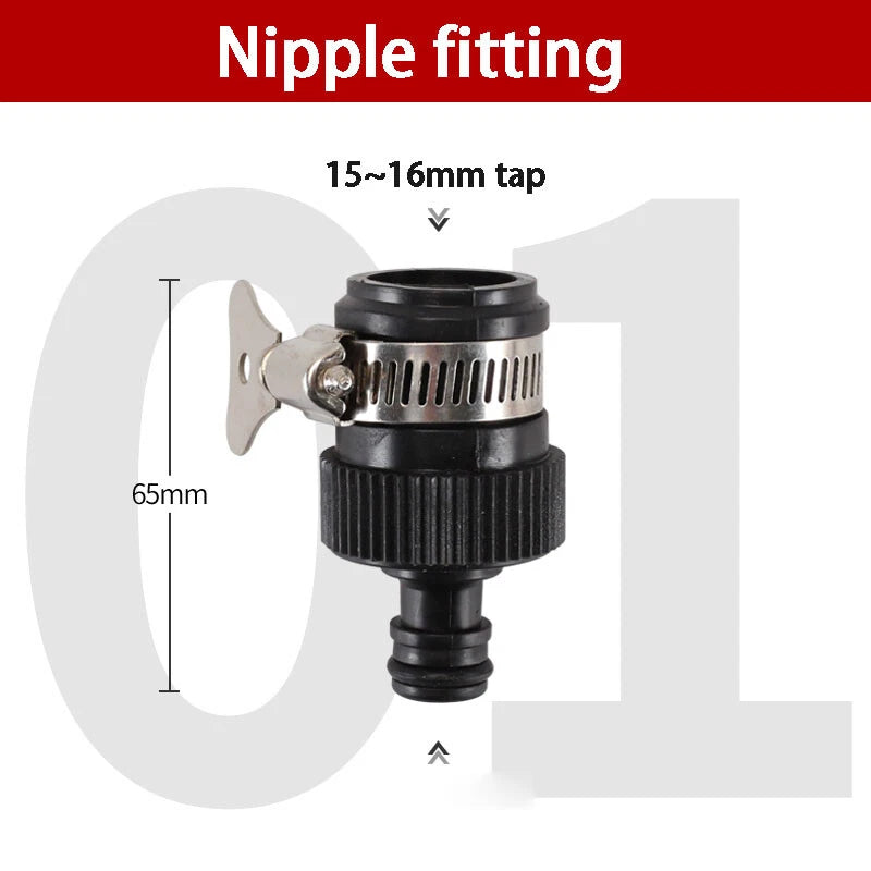 Tap Hose Connector Universal Fitting Attachment Hose Pipe Garden Water Connector