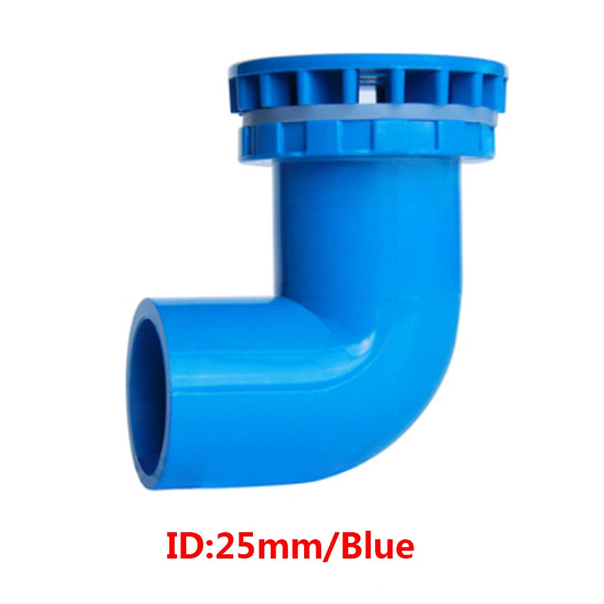 90° Elbow PVC Drain Pipe Joint Fittings 20 25 30 40 50mm for Aquarium Fish Tank