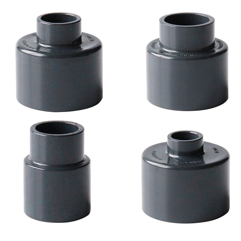 UPVC PVC Pipe Fittings Tee Straight Cap Elbow Plumbing Couping ID 20-110mm Grey