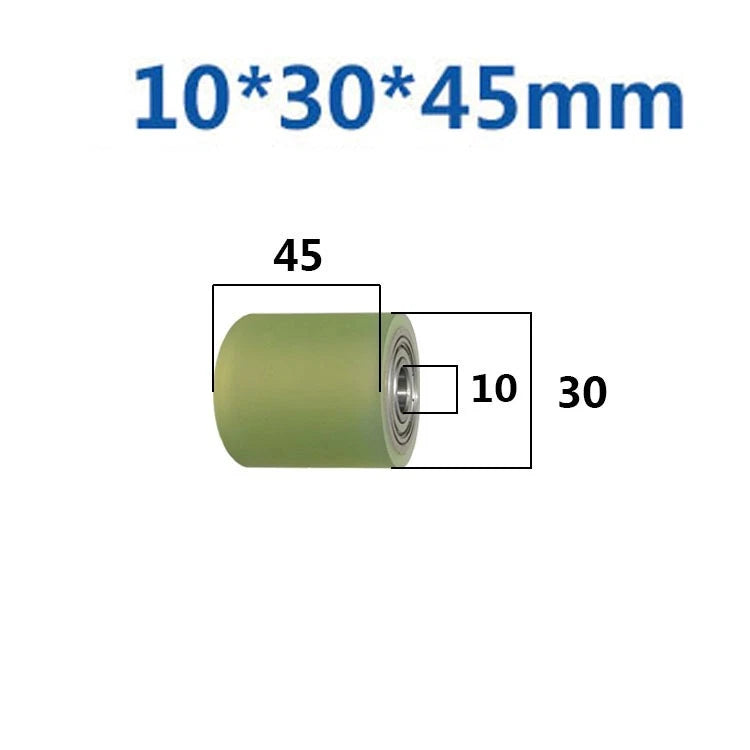Ø10mm Polyurethane Ball Bearing Rubber Coated Bearings Pulley Guide Wheel Molded