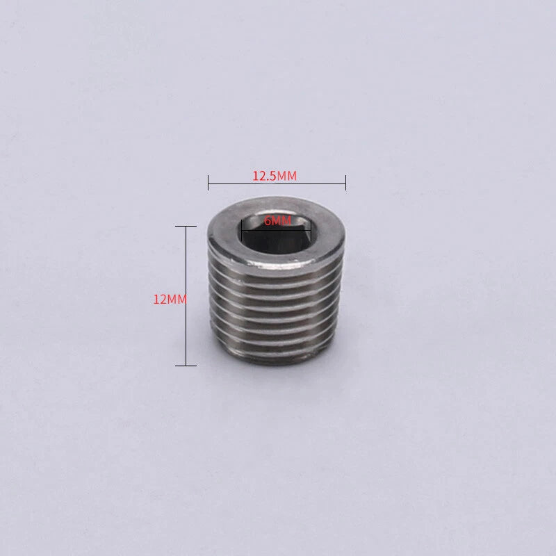 BSP Male Stainless Steel Countersunk End Plug — Internal Hex, 1/4" to 2"