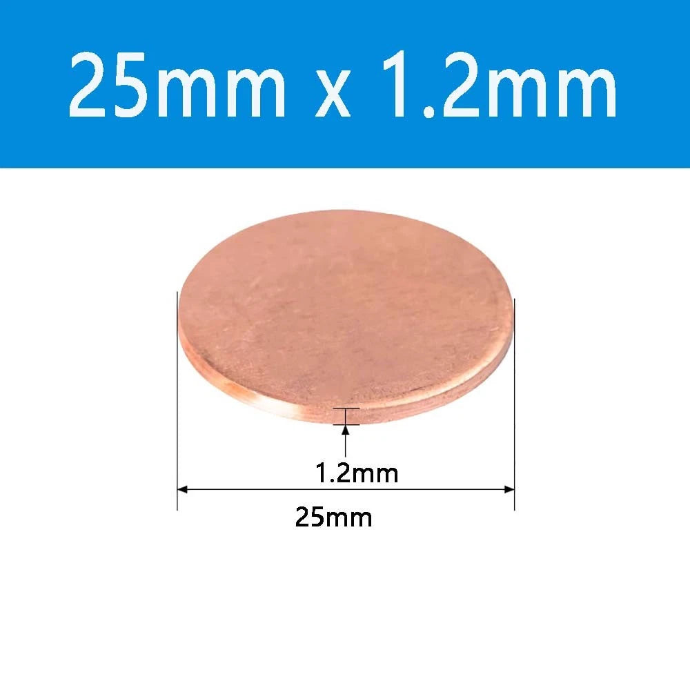 T2 Solid Pure Round Copper Sheet Flat Round Copper Disc Blank Round Metal Sheet