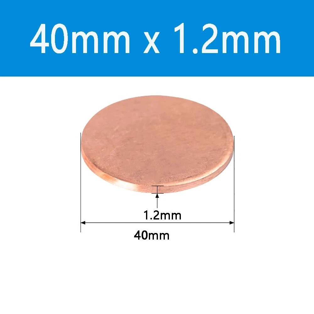 T2 Solid Pure Round Copper Sheet Flat Round Copper Disc Blank Round Metal Sheet