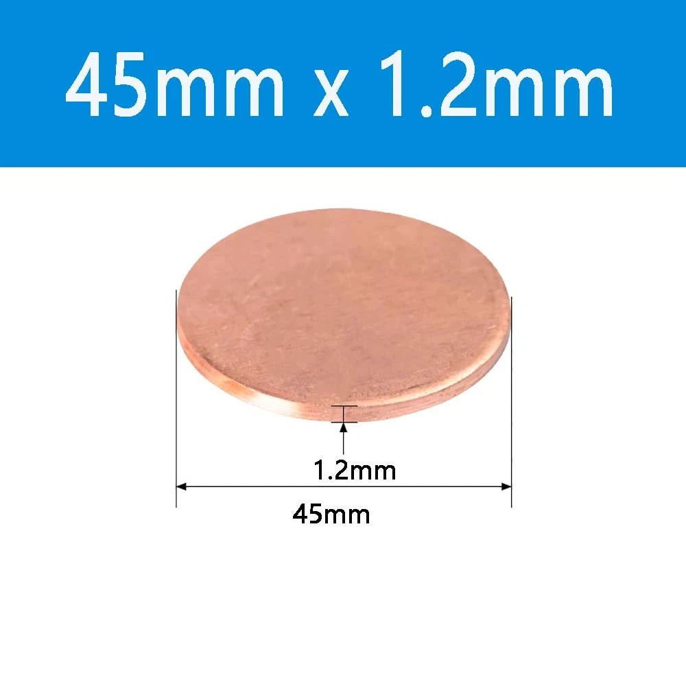 T2 Solid Pure Round Copper Sheet Flat Round Copper Disc Blank Round Metal Sheet
