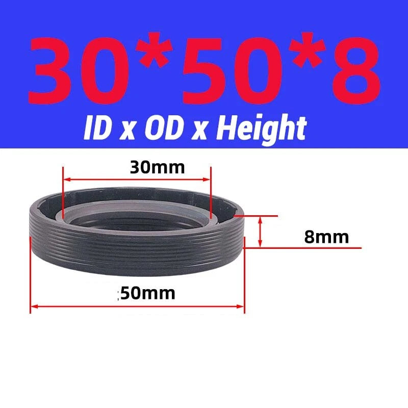 Oil Seal Metric Size Rotary Shaft Seal ID 8-38 mm TC FB Skeleton Oil Seal Rings