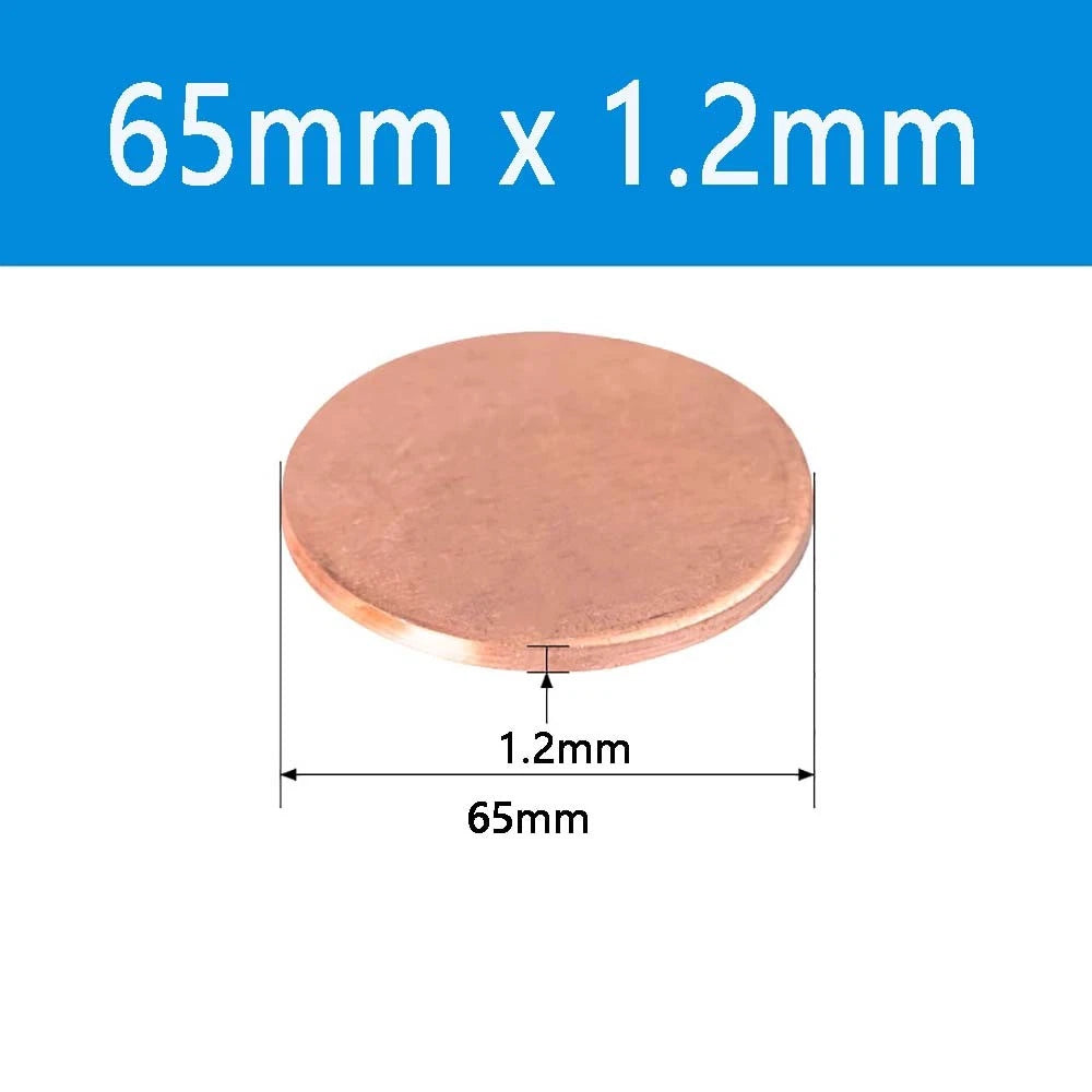 T2 Solid Pure Round Copper Sheet Flat Round Copper Disc Blank Round Metal Sheet