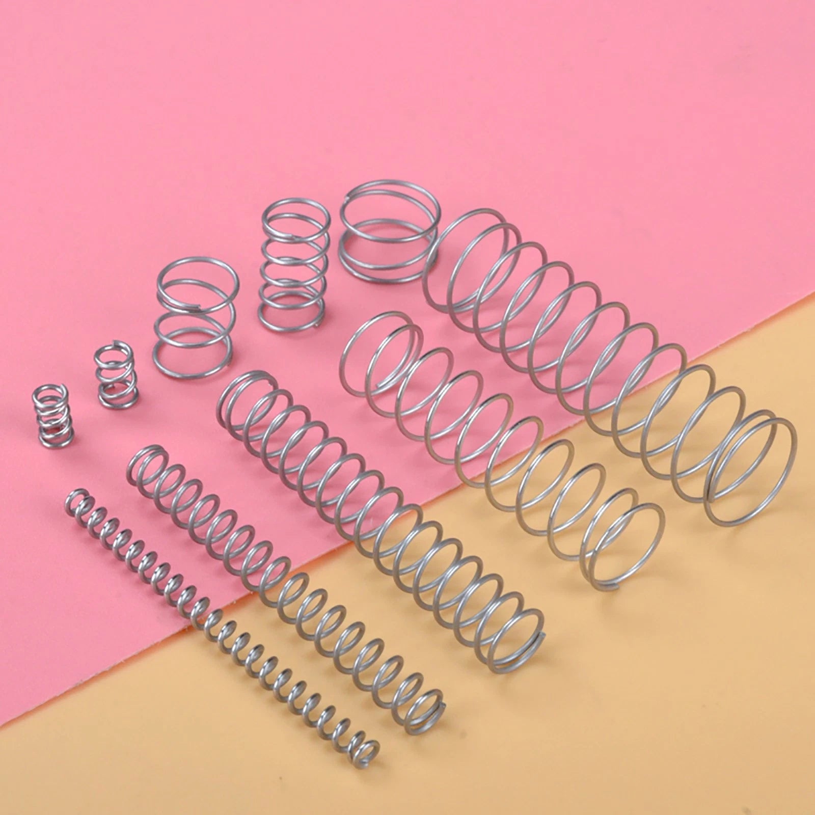 Stainless Steel Compression Springs Spring Ø0.6mm/0.7mm/0.8mm wire , L= 10-50mm