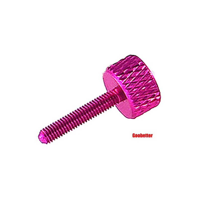 M3×16mm Aluminum Knurled Thumb Screws — Hand - Tighten Grip Knob Bolts, 10 Colors, 1–100 Pcs - HomeDIYer