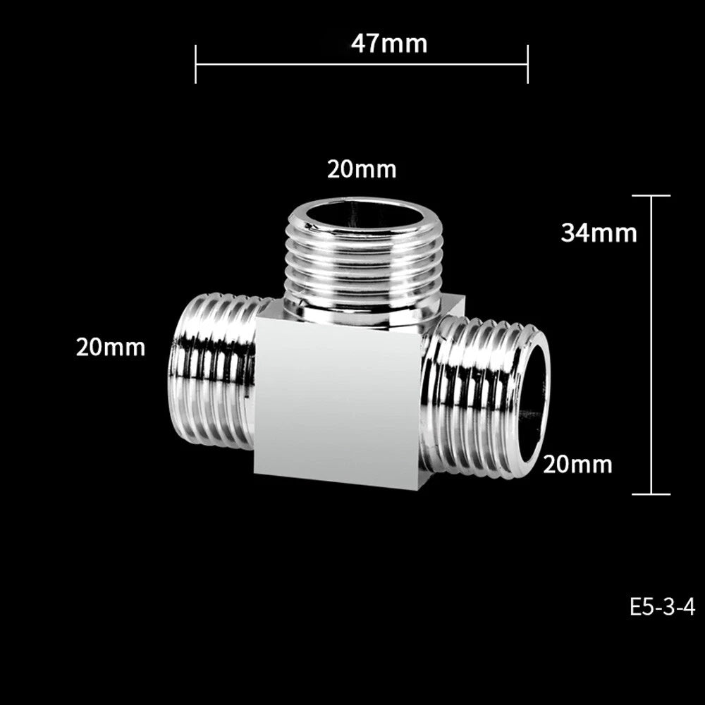 1 2" 3 Way Tap Connector Hose Pipe Splitter Adapter Water Outdoor Garden Faucet