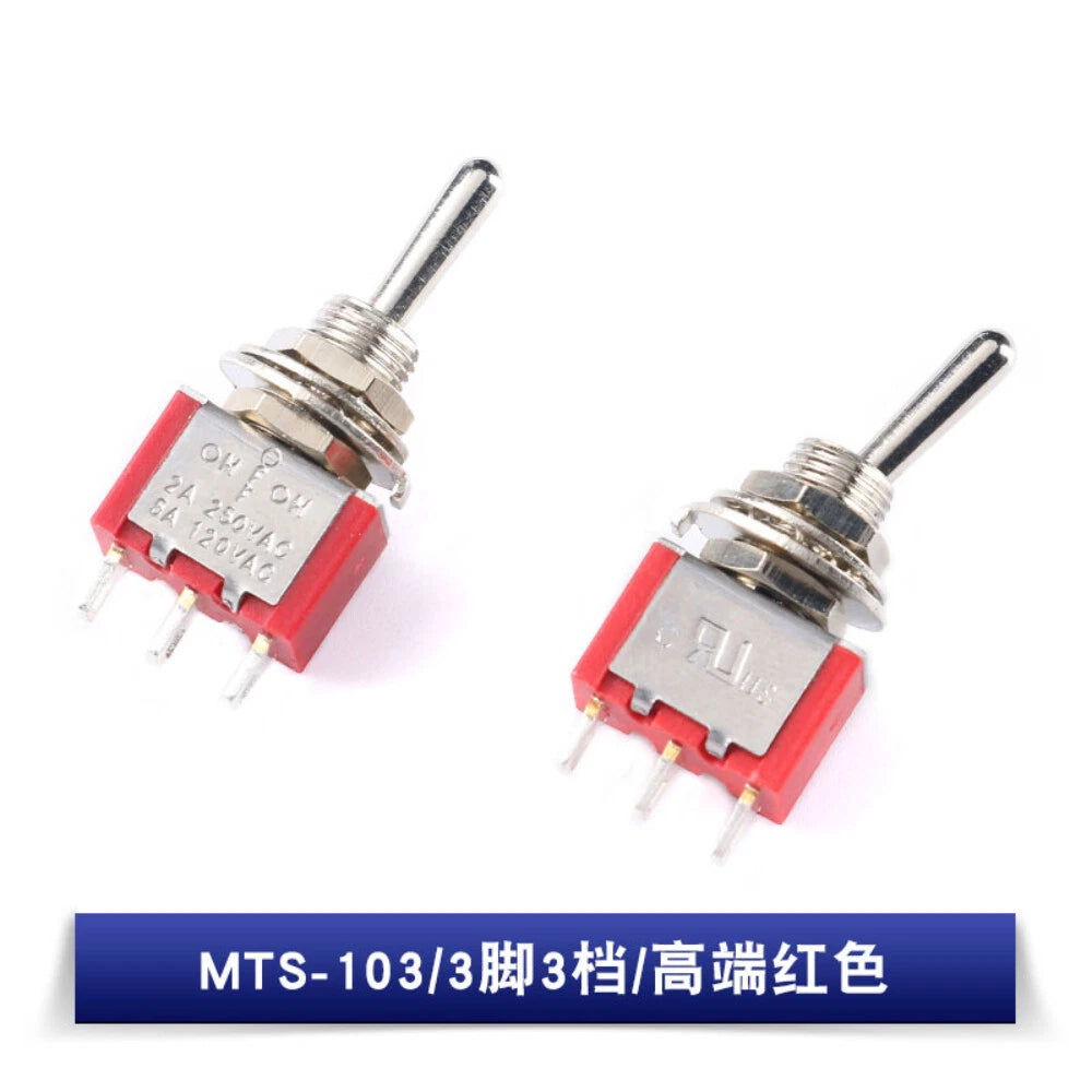 MTS Series Mini Toggle Switch SPDT DPDT ON-ON ON-OFF-ON for Car Boat Dashboard
