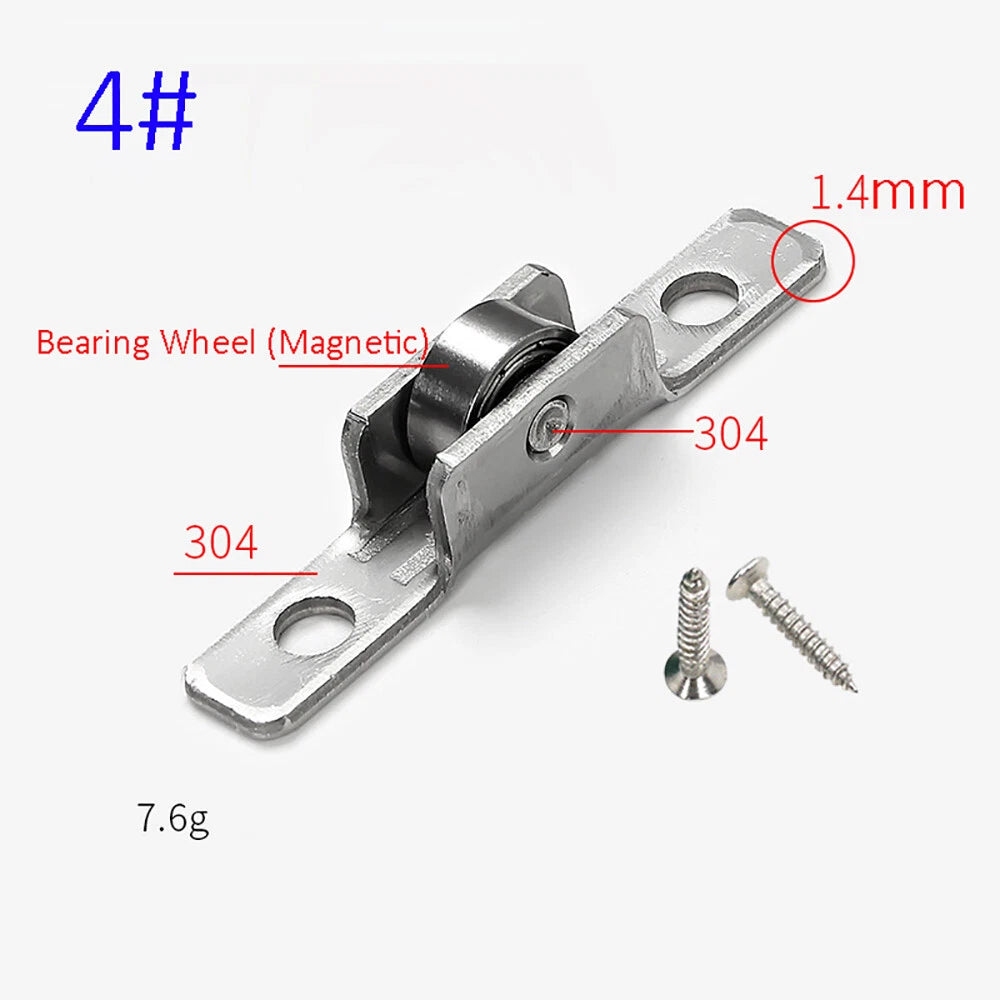 5-7mm Stainless Steel Sash Pulley Sliding Door Roller Runner Wheel Track Pulley