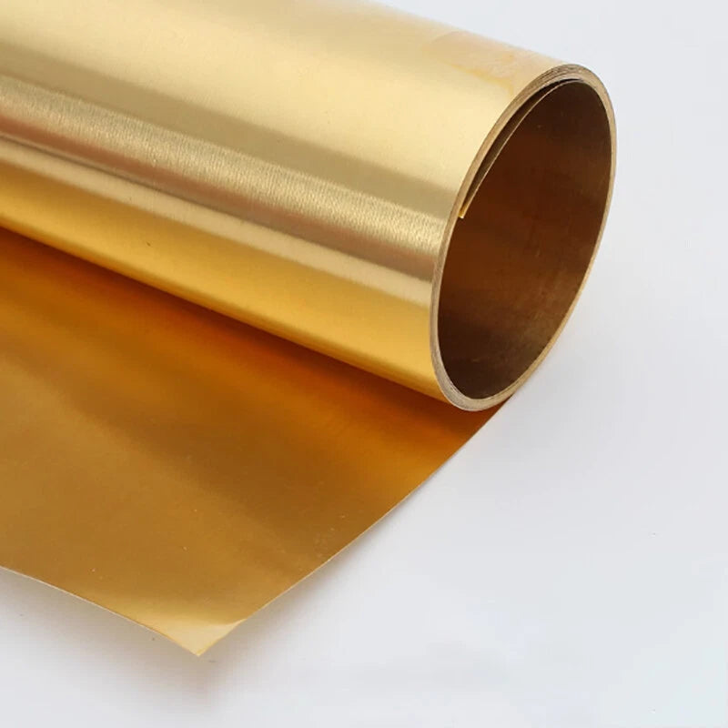 Brass Sheet Roll Metal Foil Plate Strip Craft Model DIY Thick 0.01/0.02/0.03-1mm