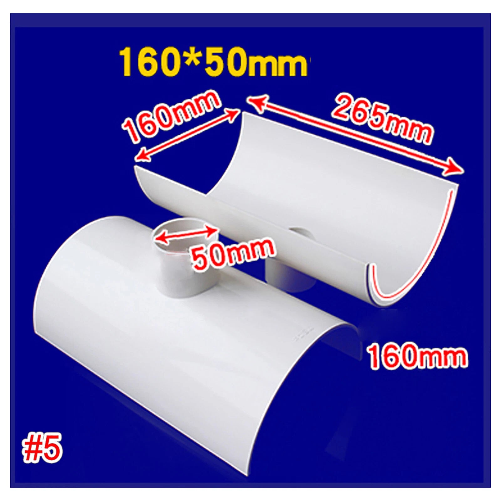 PVC Repair Pipe Fitting Reducing Tee Reducer Drain Pipe Fittings White 50- 110mm