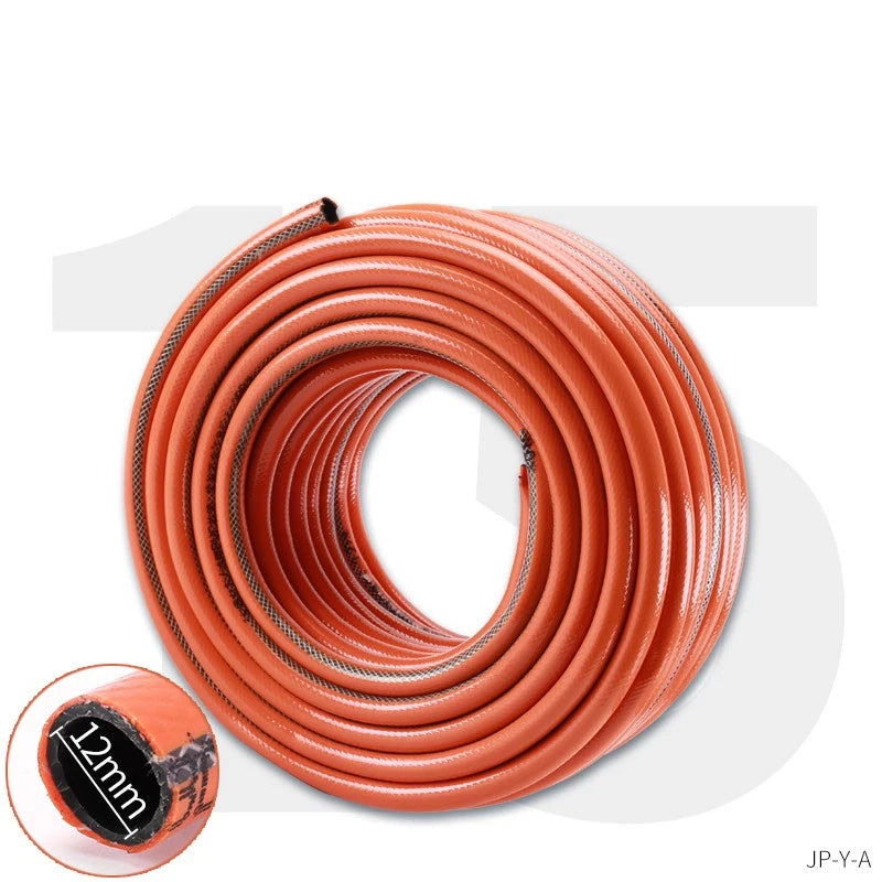 PVC Flexible Braided Tubing — Hydroponics & Irrigation Hose with Optional Clips