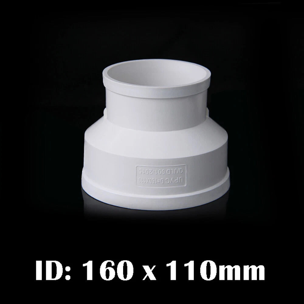 PVC Reducer Fittings Water Pipe Fittings 75 x 50mm~315 x 200mm Adapter Connector