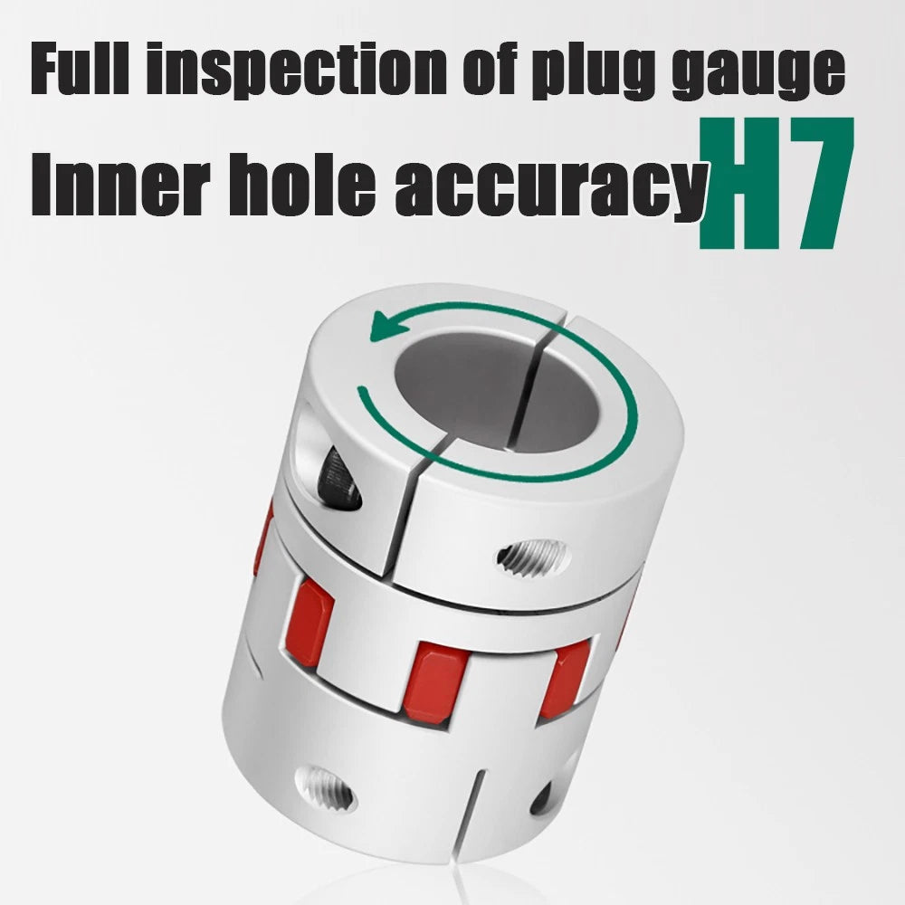 Bore 8mm to 22mm CNC Flexible Plum Coupling Shaft Coupler Connect D40 x L55/L66