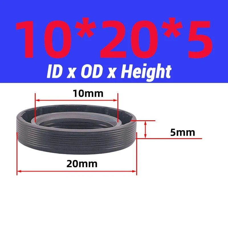 Oil Seal Metric Size Rotary Shaft Seal ID 8-38 mm TC FB Skeleton Oil Seal Rings