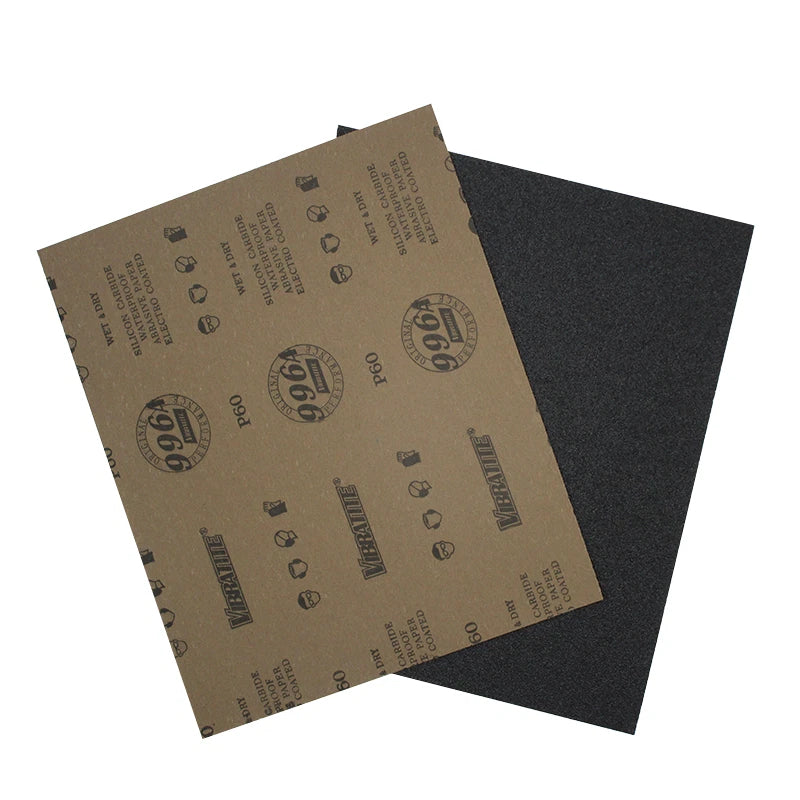 A4 Silicon Carbide Wet & Dry Sandpaper — P60 to P10000 Grit 230x280mm Sheets for Wood Metal Auto