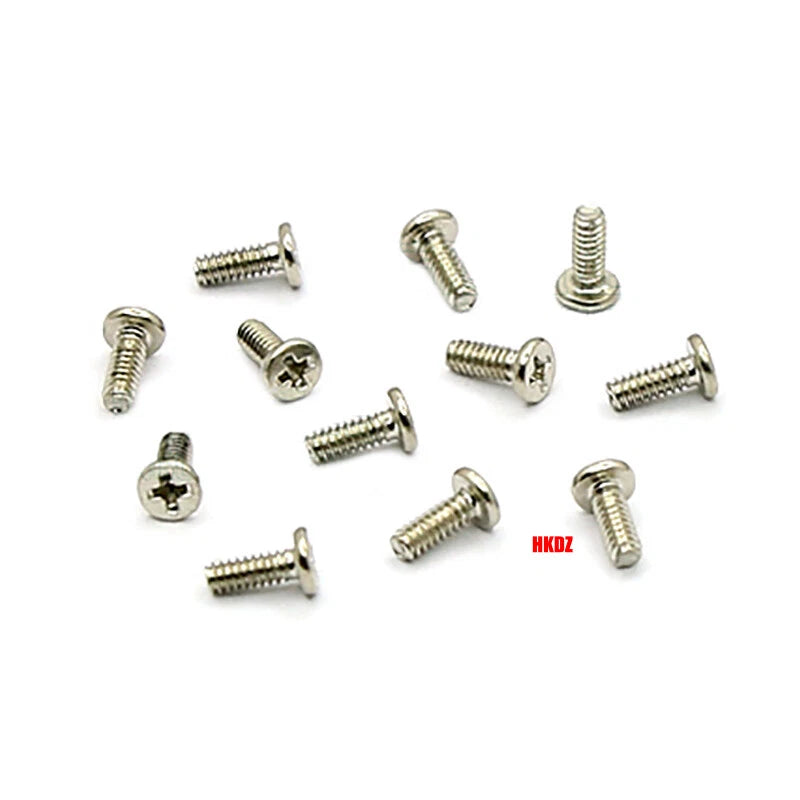 M1.6 M1.7 Phillips Thin Flat Head Machine Screws – Stainless Steel & Zinc Coated