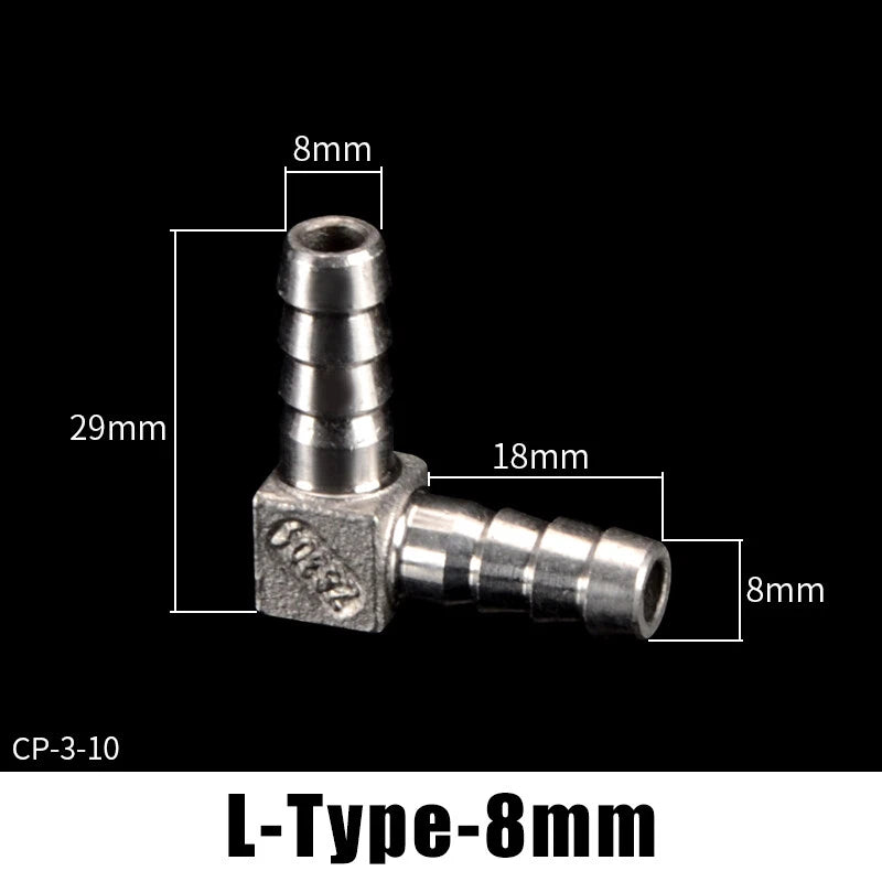 Stainless Steel BSP Hose Tail Connector Fitting — Y / L / T / Inline Type
