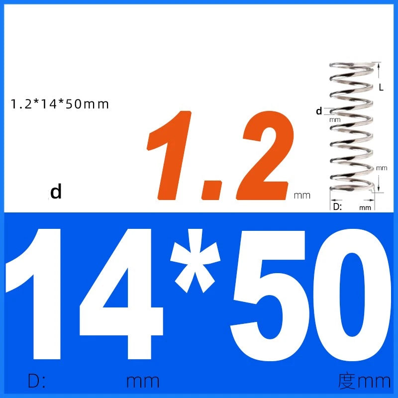 Compression Spring 1.2mm Wire Dia 14mm - 20mm OD Small Pressure Springs