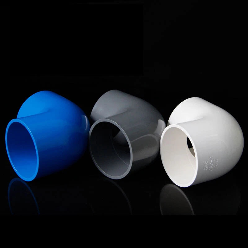 PVC 3 4 5 6-Way Elbow Connector Direct Pipe Fittings 20-110mm White Blue Grey