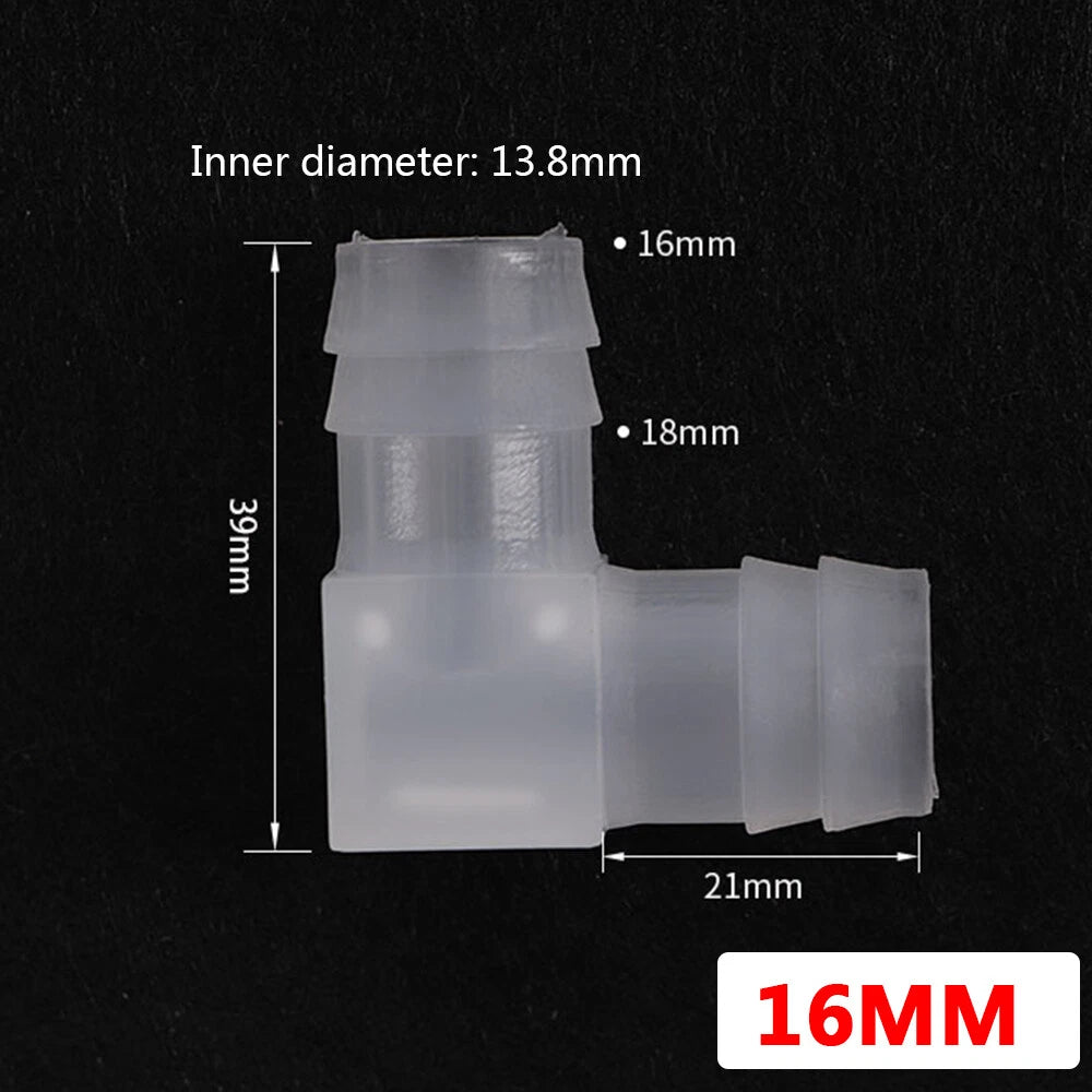 Plastic Elbow Barb Hose Connector — L-Piece Tube Joiner for Air, Fuel & Water (1.6mm–20mm)