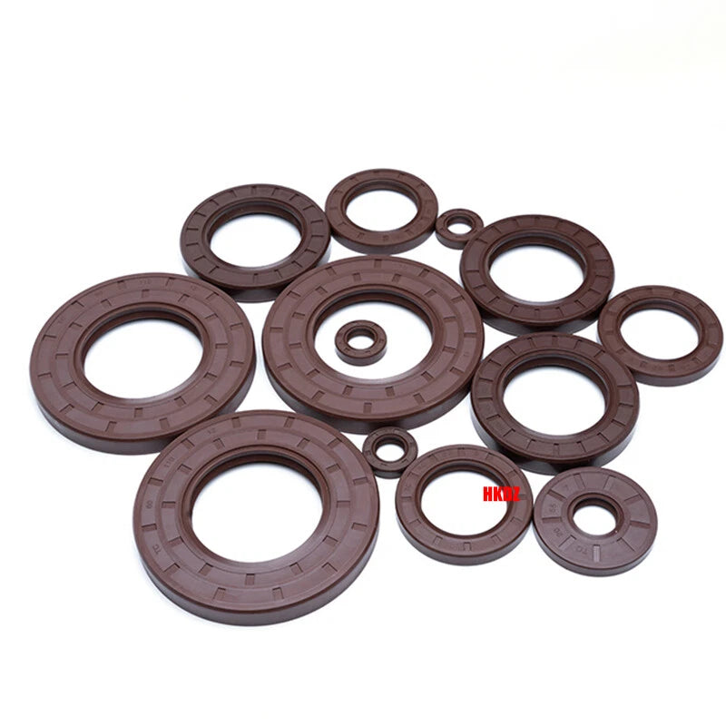 FKM TC Oil Seal – Fluorine Rubber Rotary Shaft Seal, ID 12–52mm, OD 25–100mm