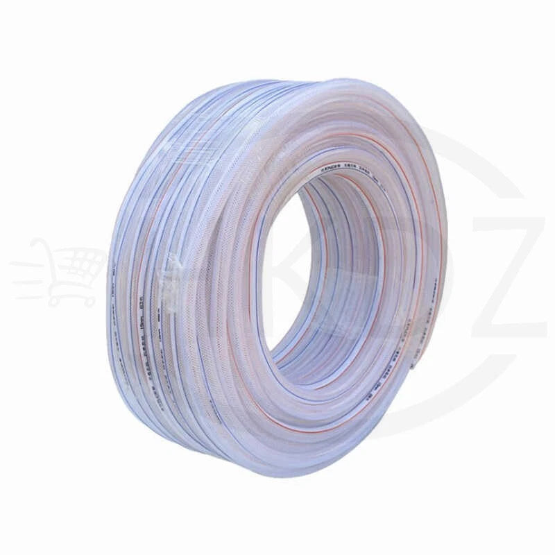 Clear Flexible PVC Braided Hose Pipe — Food Grade, Reinforced, Water Oil Air Tube