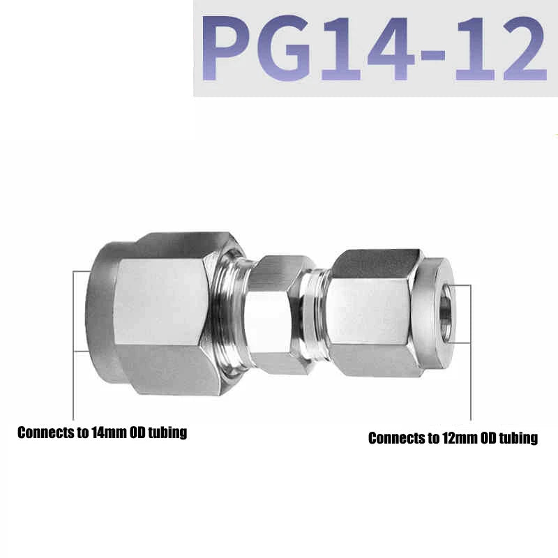 304 Stainless Steel Compression Reducing Connector | A2 Push-Fit Tube Reducer