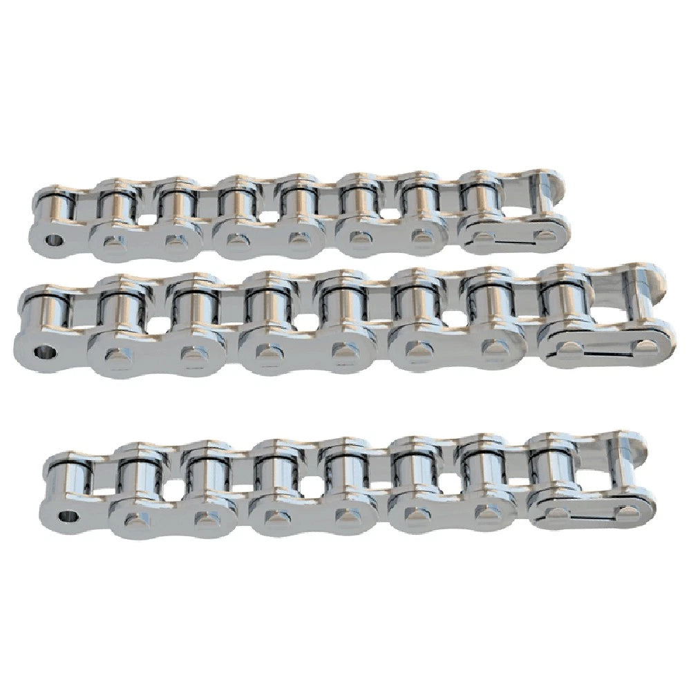 Roller Chain Simplex Duplex Chain 304 Stainless Steel 06C 08A 10A 12B 16 20B 24A