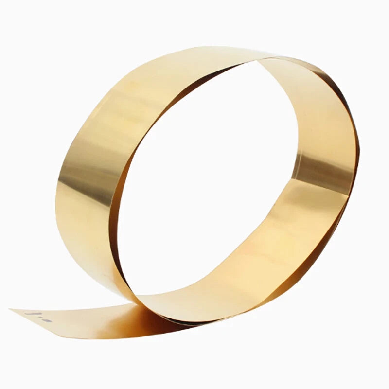 Brass Sheet Roll Metal Foil Plate Strip Craft Model DIY Thick 0.01/0.02/0.03-1mm