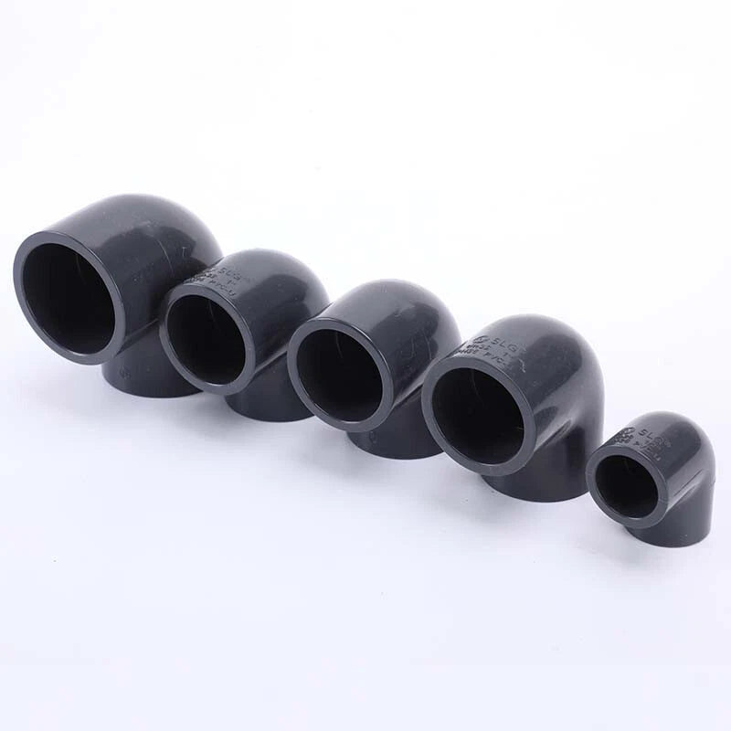 PVC Metric Plumbing Fittings Pipe For Aquarium Fish Tank Pond Solvent Weld Grey