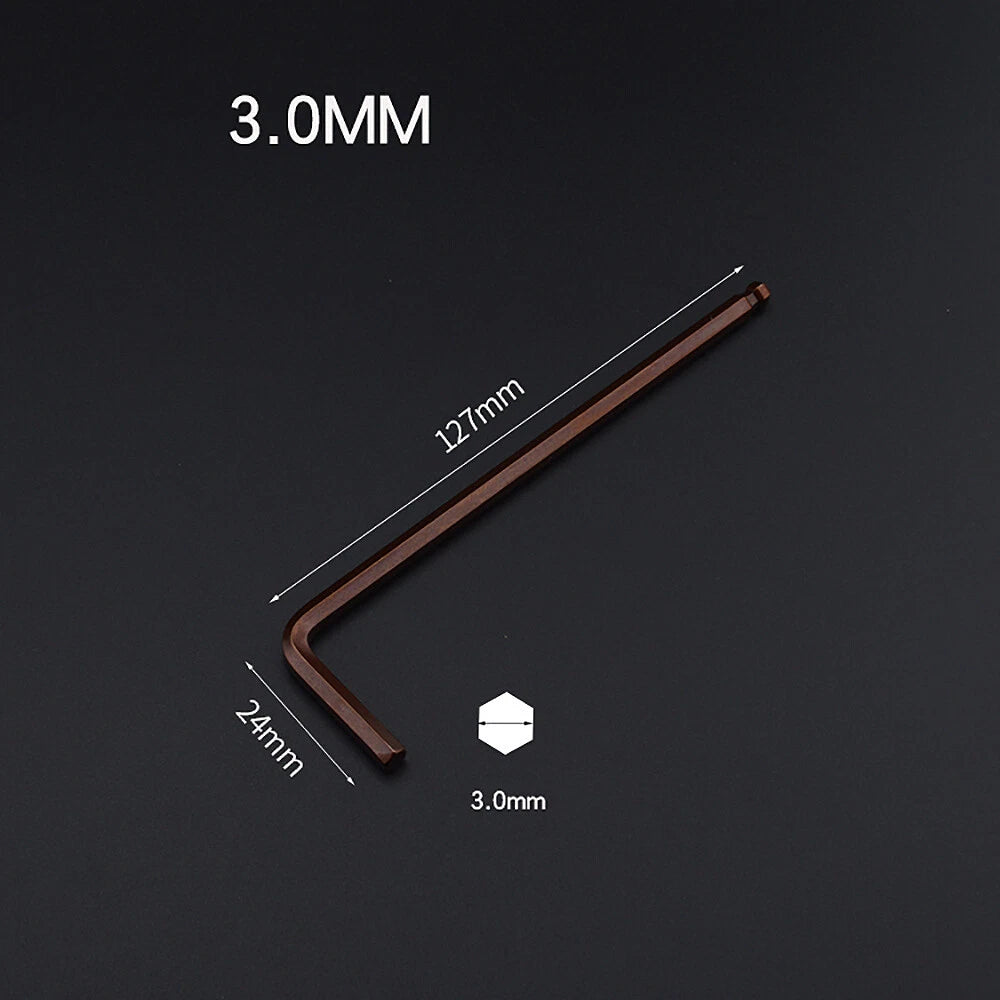 Extra Long Metric Ball Point Hex Key Allen Wrench L-Keys Allan Alan 0.7mm-19mm