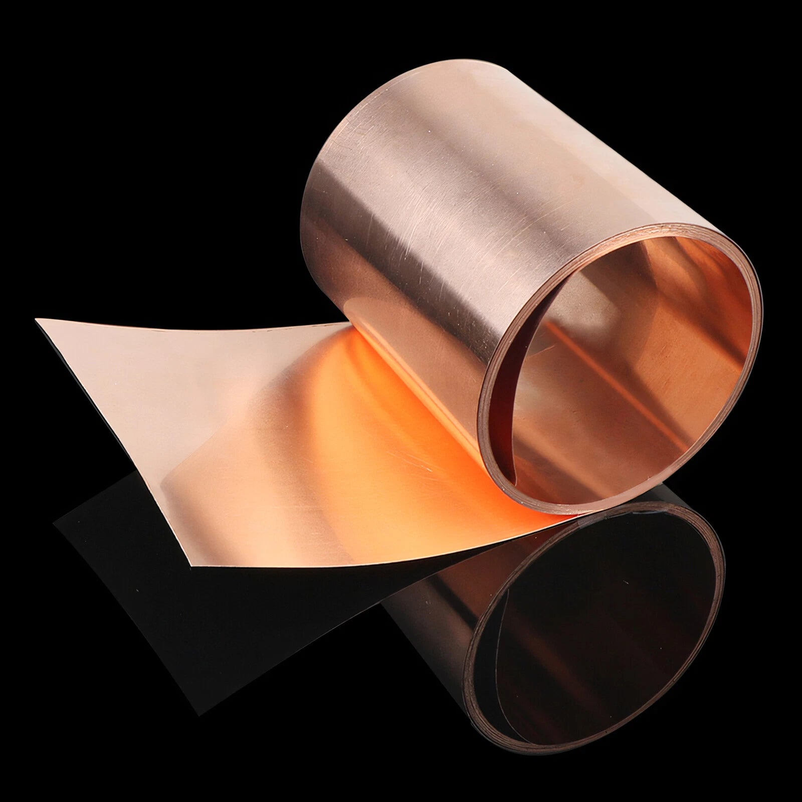 99.9% Copper Sheet Roll Metal Foil Plate 0.25mm-1.0mm Thick, 5mm-300mm Width