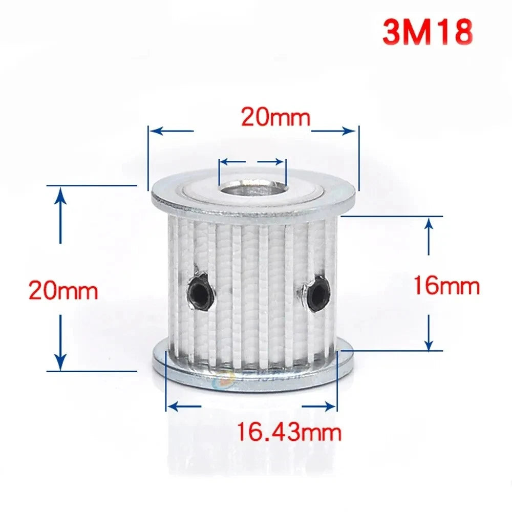 HTD 3M Timing Belt Pulley, for 15mm Wide, Bore 4-25mm, 12-120T, CNC, 3D Printer