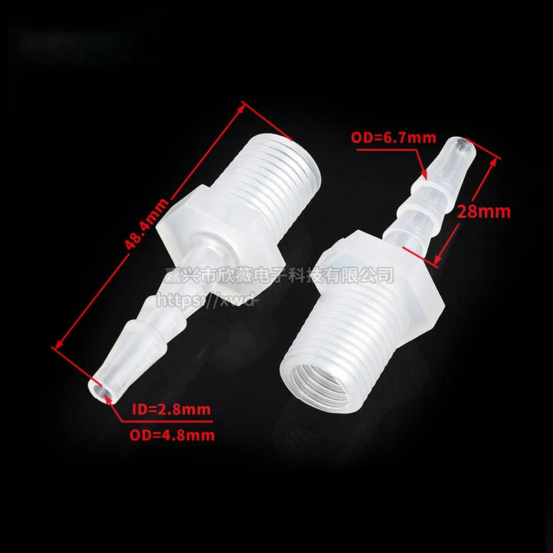 Plastic Hose Pipe Connector Reducing Fitting Plastic Barbed Fuel Water Vacuum