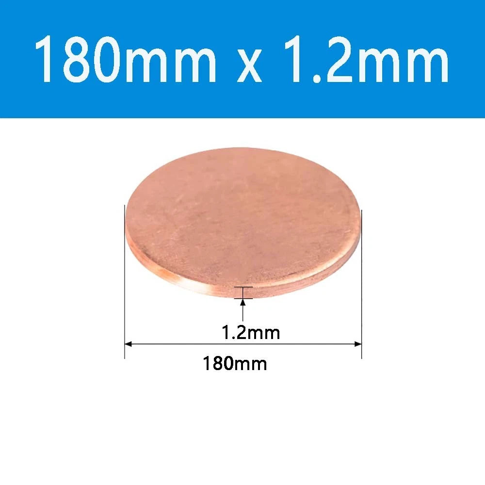 T2 Solid Pure Round Copper Sheet Flat Round Copper Disc Blank Round Metal Sheet