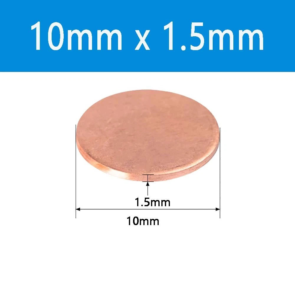 T2 Solid Pure Round Copper Sheet Flat Round Copper Disc Blank Round Metal Sheet