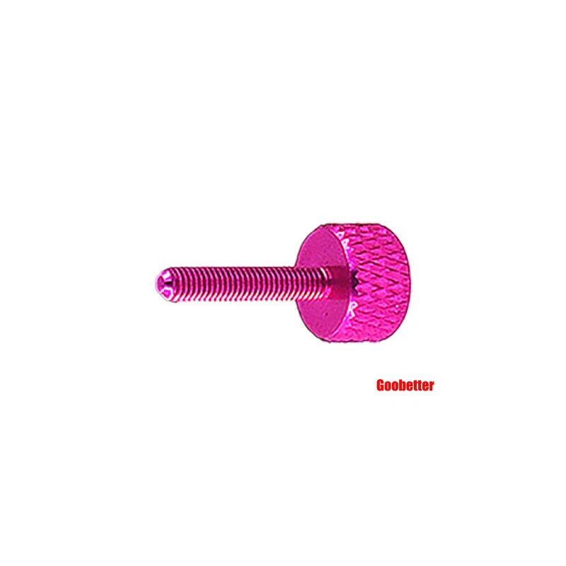 M3×16mm Aluminum Knurled Thumb Screws — Hand - Tighten Grip Knob Bolts, 10 Colors, 1–100 Pcs - HomeDIYer