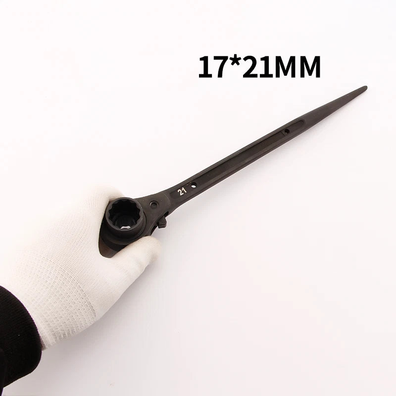 Chrome Vanadium Steel Plum Dual-Use Pointed Tail Socket Ratchet Wrenches