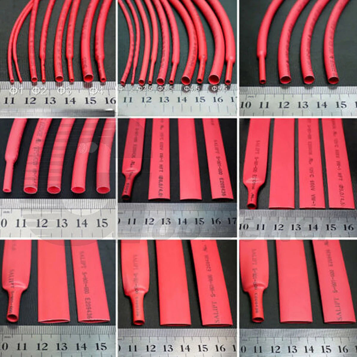 Heat Shrink Tubing 2:1 / 3:1 / 4:1 — Φ0.6mm to Φ50mm, 7 Colors, Adhesive & Non-Adhesive