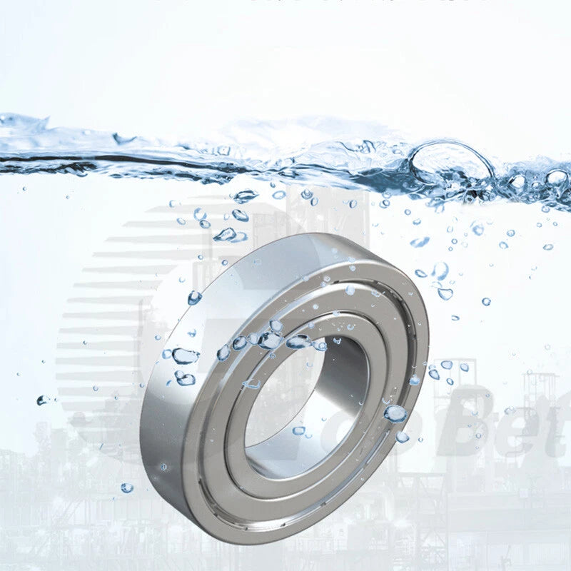 Stainless Steel 440 304 Deep Groove Ball Bearings 603ZZ - 6911ZZ Bore 3mm - 70mm