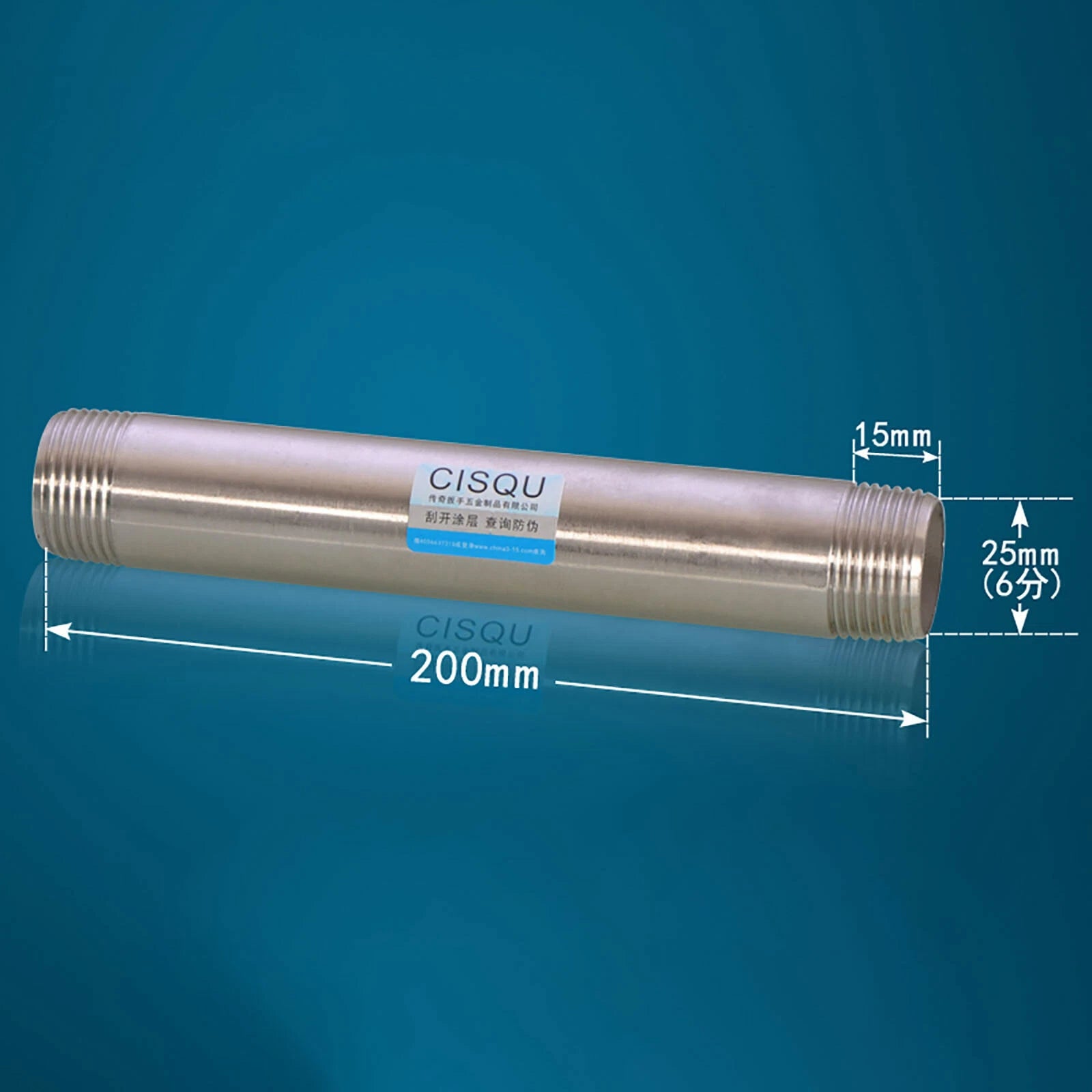 Stainless Steel 201 Male Thread Weld Nipple 1/2" 3/4" 1" | 100–500mm Pipe Fitting