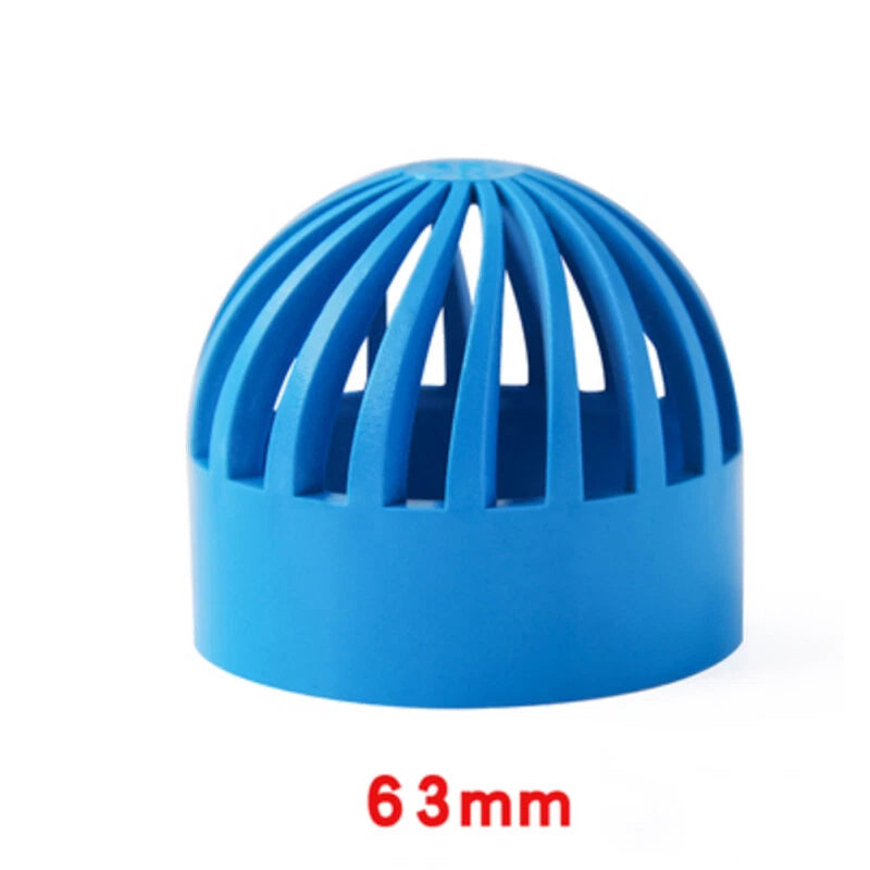 PVC Water Filter Net Cap Pipe Fittings ID 32mm-110mm for Aquarium Fish Tank DIY