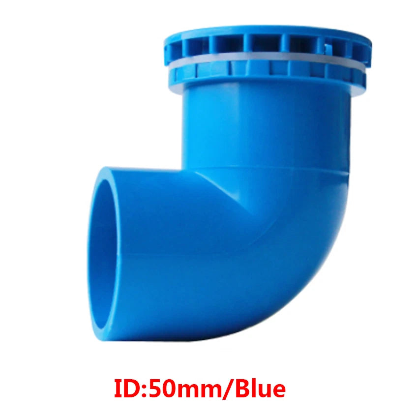 90° Elbow PVC Drain Pipe Joint Fittings 20 25 30 40 50mm for Aquarium Fish Tank