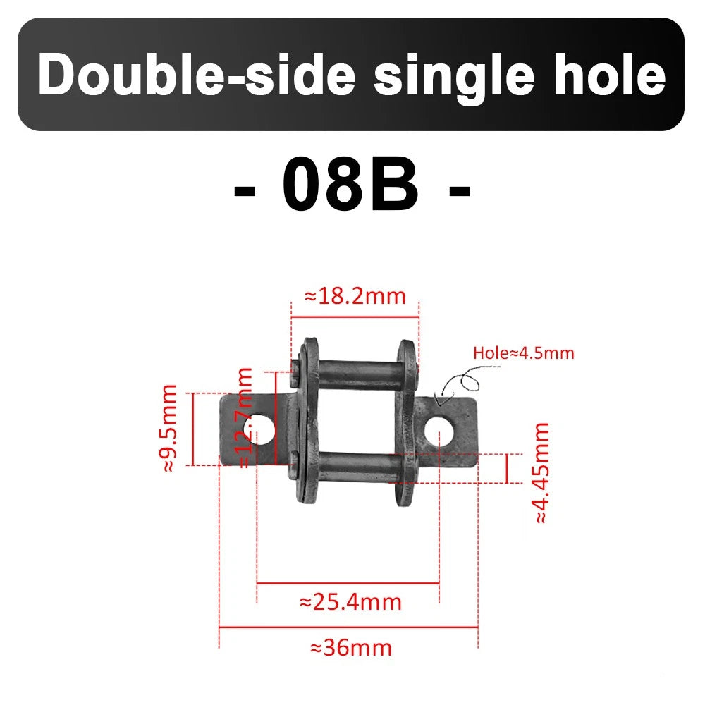 08B 10A 12A 16A Carbon steel Roller Chain Joint Drive Chain Link with Bent Ear