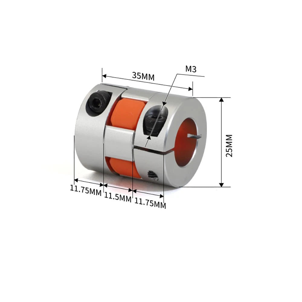 Alu Shaft Coupler Flexible Plum Spider Jaw Coupling Stepper Motor for 3D Printer