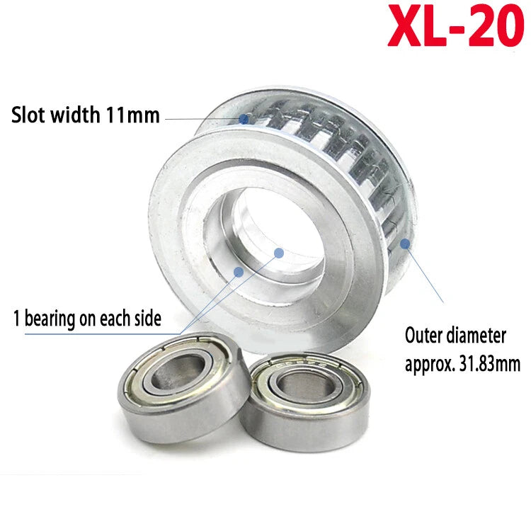 XL Idler Timing Pulley Double Side Bearing Timing Belt For Width 11mm - 16mm